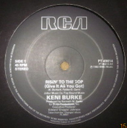 Keni Burke : Risin' To The Top (12", RE)