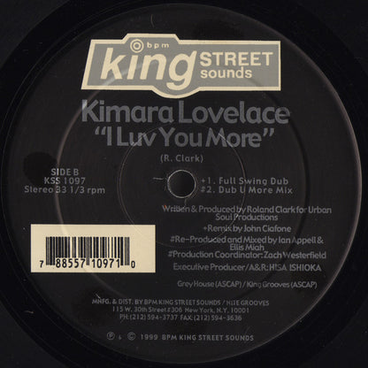 Kimara Lovelace : I Luv You More (12")