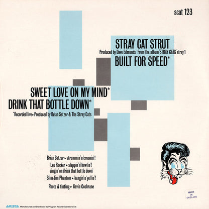 Stray Cats : Stray Cat Strut (12", Single, Cus)