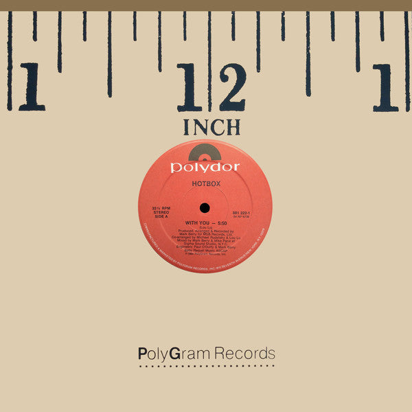 Hotbox* : With You (12")