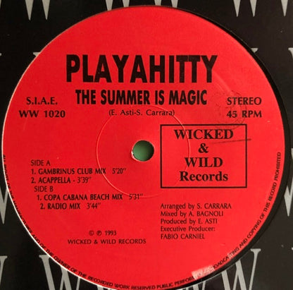 Playahitty : The Summer Is Magic (12")