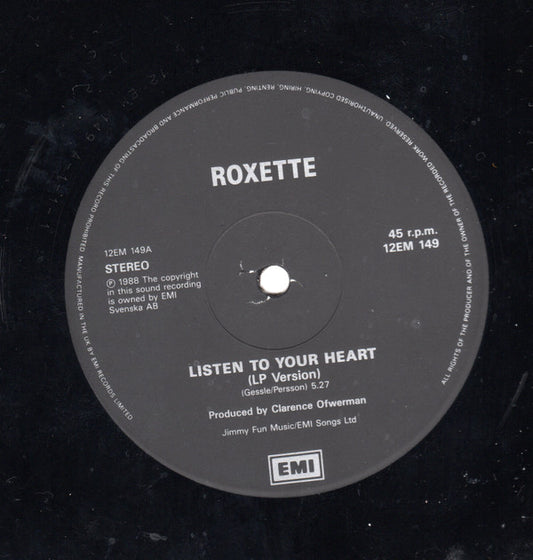 Roxette : Listen To Your Heart / Dangerous (12")