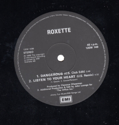 Roxette : Listen To Your Heart / Dangerous (12")