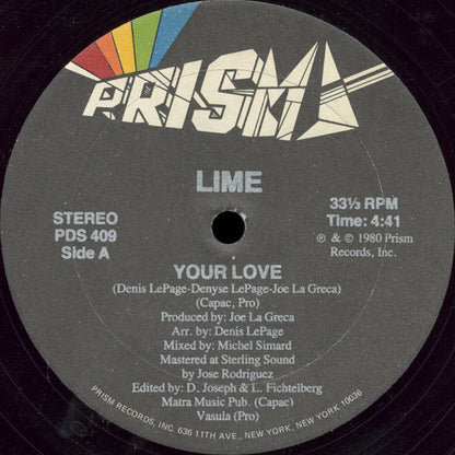 Lime (2) : Your Love (12", Single)