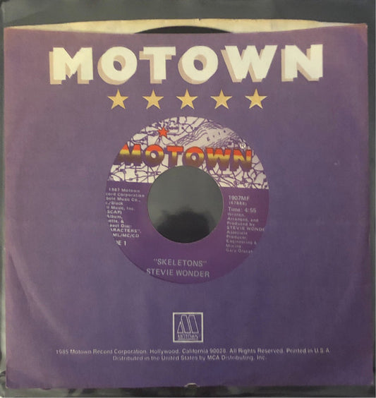 Stevie Wonder : Skeletons (7")