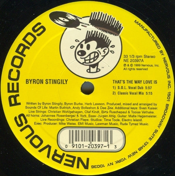 Byron Stingily : That's The Way Love Is (12")