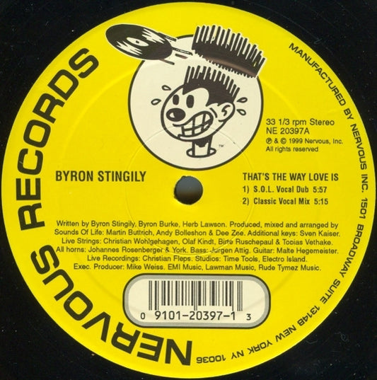 Byron Stingily : That's The Way Love Is (12")
