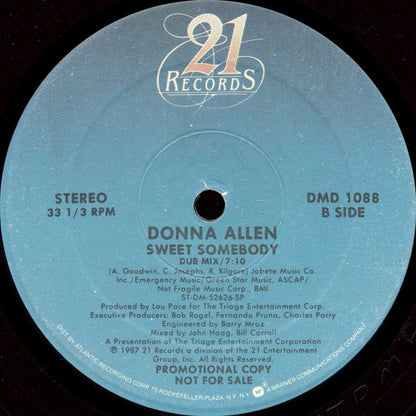 Donna Allen : Sweet Somebody (12", Single, Promo)