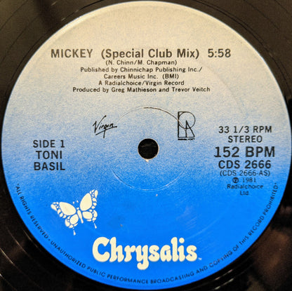 Toni Basil : Mickey (12", Single)