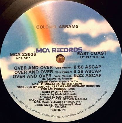 Colonel Abrams : Over And Over (12" Version) (12",  Gl)