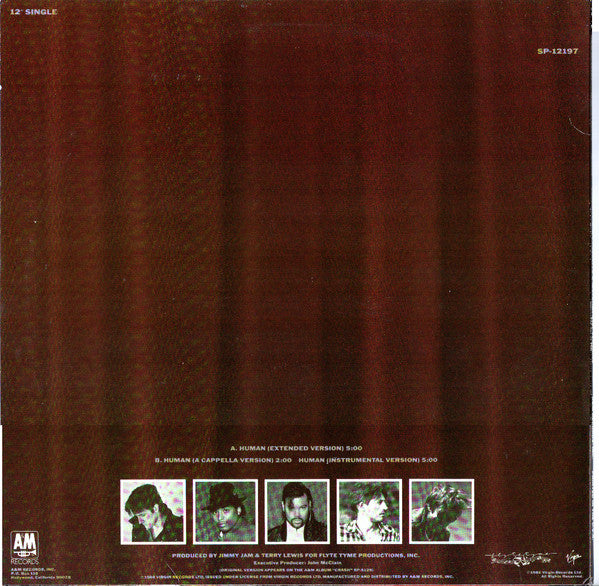 The Human League : Human (12", Single, No )