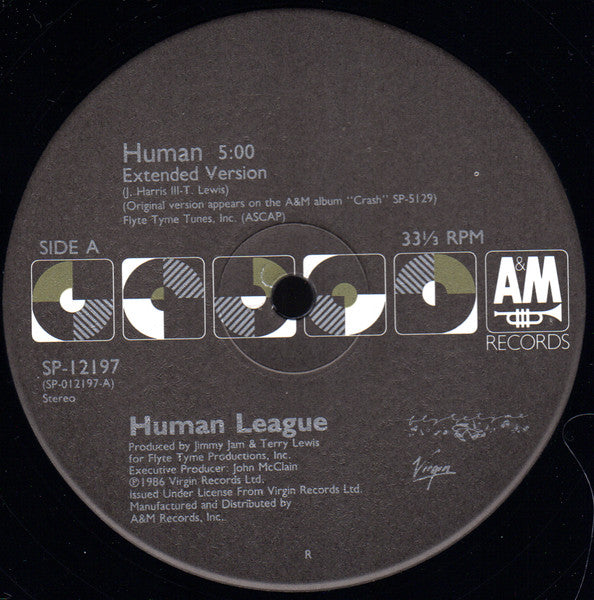 The Human League : Human (12", Single, No )