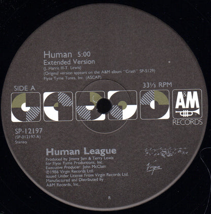 The Human League : Human (12", Single, No )