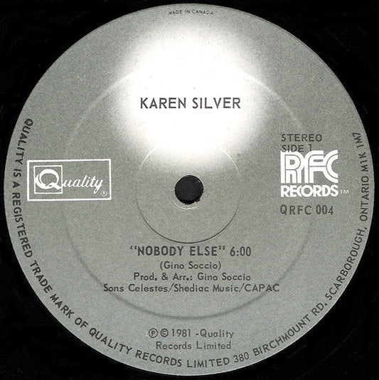 Karen Silver : Nobody Else (12")
