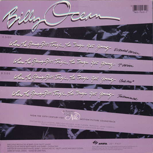 Billy Ocean : When The Going Gets Tough, The Tough Get Going (12",33 ⅓ RPM)