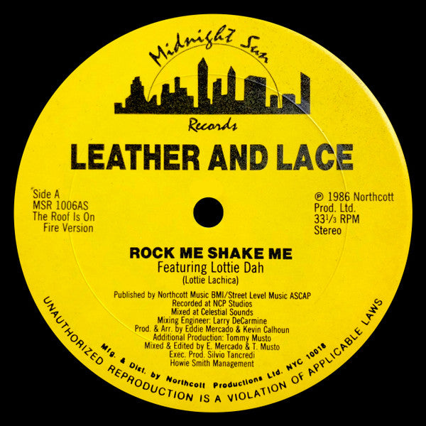 Leather And Lace* Featuring Lottie Dah : Rock Me Shake Me (12")