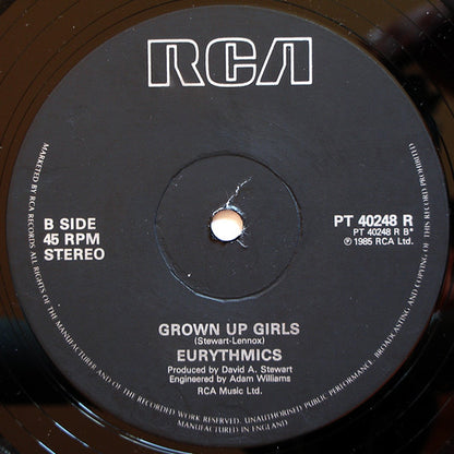 Eurythmics : There Must Be An Angel (Playing With My Heart) (Special Dance Mix !) (12", Single)