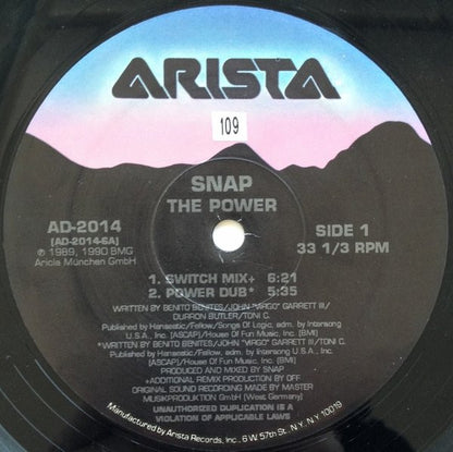 Snap* : The Power (12")