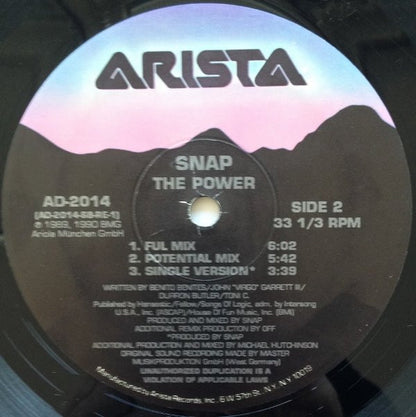 Snap! : The Power (12")