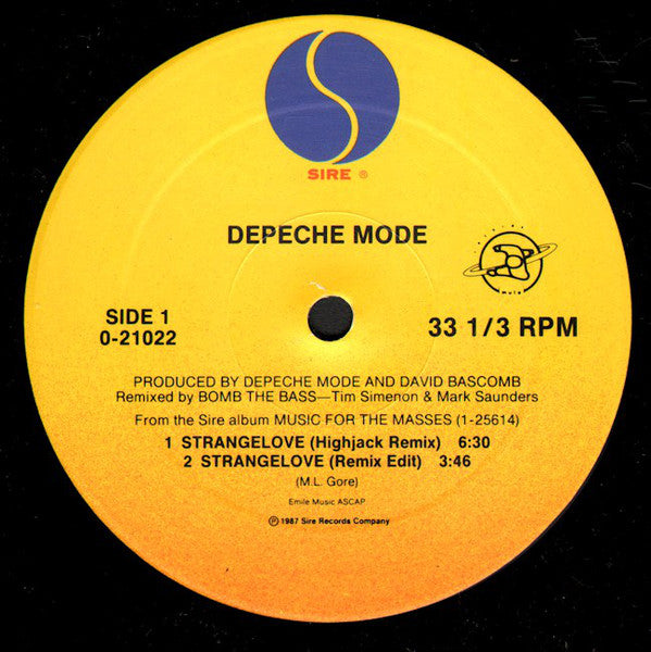 Depeche Mode : Strangelove (12", Maxi)