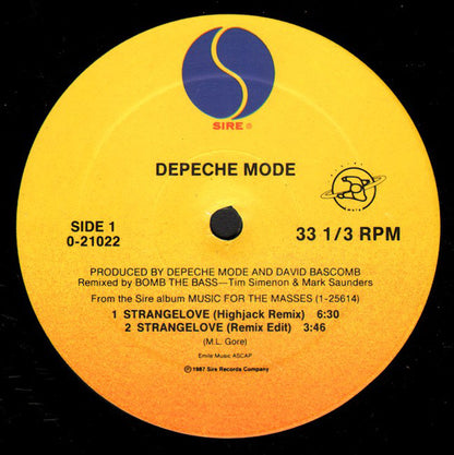 Depeche Mode : Strangelove (12", Maxi)