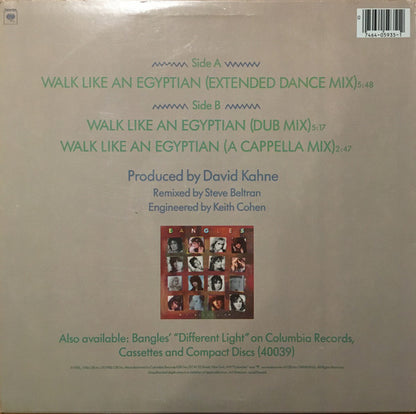 Bangles : Walk Like An Egyptian (12", Single)