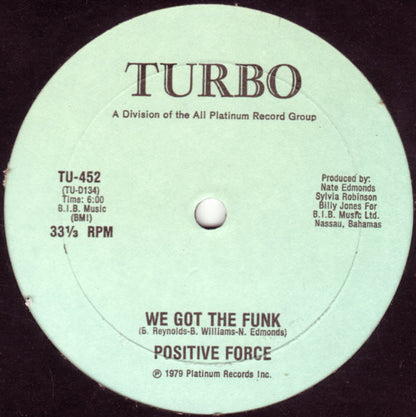 Positive Force : We Got The Funk (12")