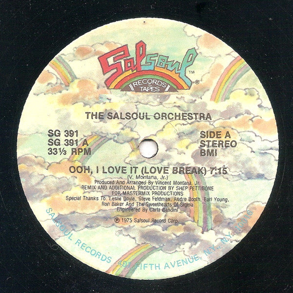 The Salsoul Orchestra : Ooh, I Love It (Love Break) (12", Single)