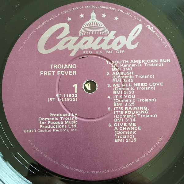 Domenic Troiano : Fret Fever (LP, Win)