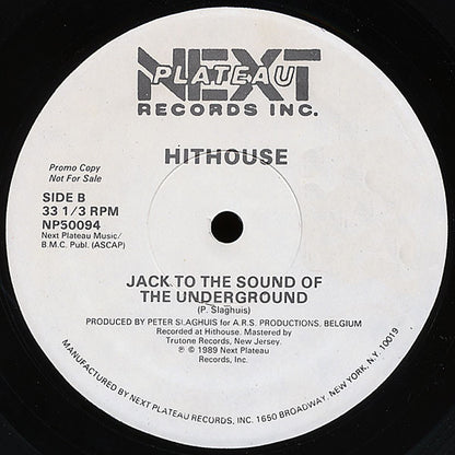 Hithouse : Jack To The Sound Of The Underground (12", Promo)