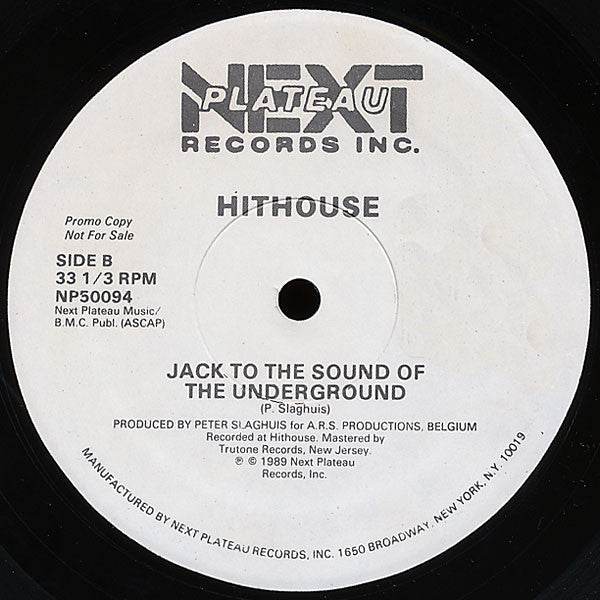 Hithouse : Jack To The Sound Of The Underground (12", Promo)
