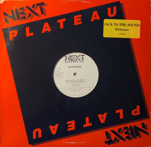 Hithouse : Jack To The Sound Of The Underground (12", Promo)