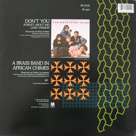 Simple Minds : Don't You (Forget About Me) (12", Single, Promo)
