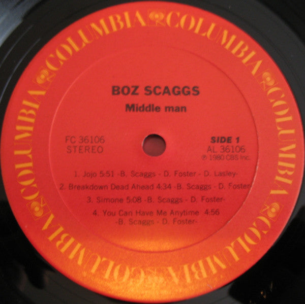 Boz Scaggs : Middle Man (LP, Album, San)