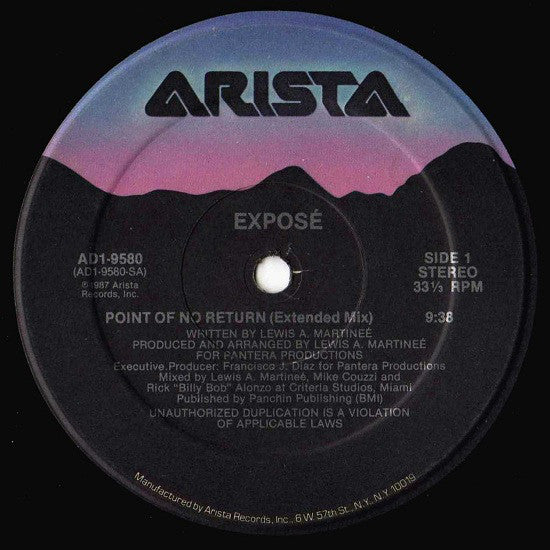 Exposé : Point Of No Return (All New Mixes!) (12")