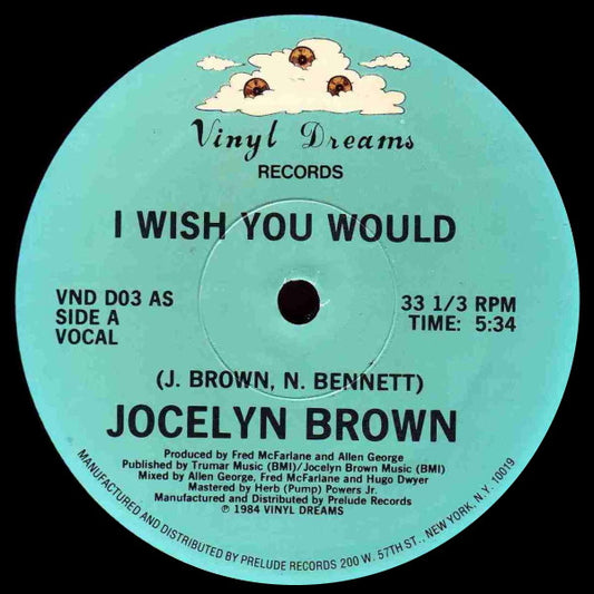 Jocelyn Brown : I Wish You Would (12", Single, M/Print)