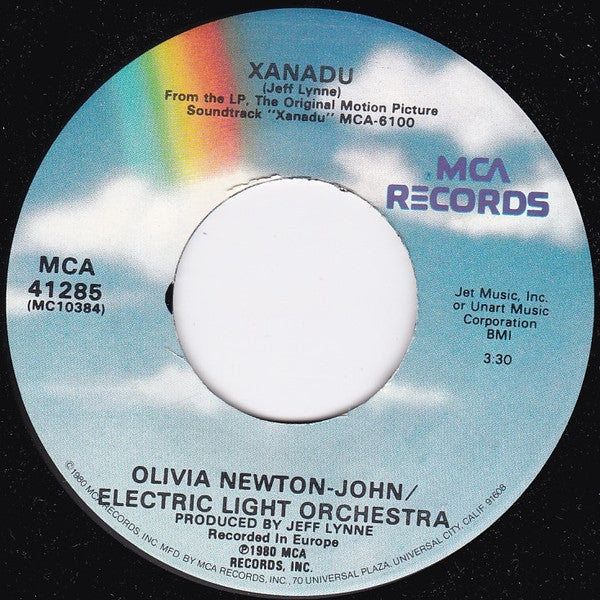 Olivia Newton-John / Electric Light Orchestra : Xanadu (7", Single, Glo)