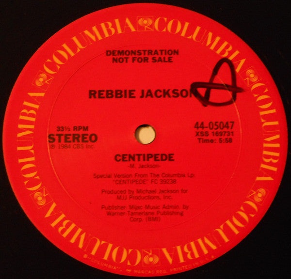 Rebbie Jackson : Centipede (12", Single, Promo)