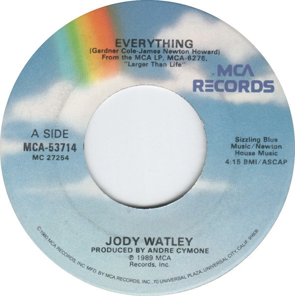 Jody Watley : Everything (7", Single, Glo)