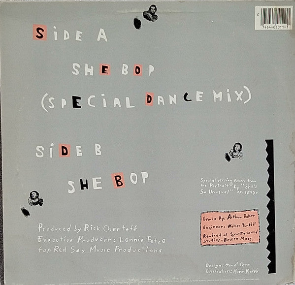 Cyndi Lauper : She Bop (12", Pit)
