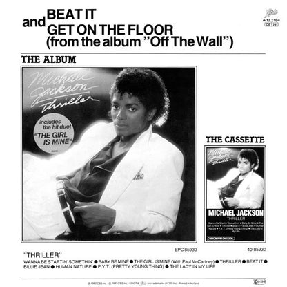 Michael Jackson : Beat It (12", Maxi)
