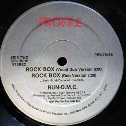 Run-D.M.C.* : Rock Box (12", Single)