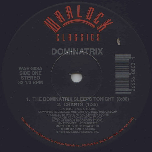Dominatrix : The Dominatrix Sleeps Tonight (12", RE)