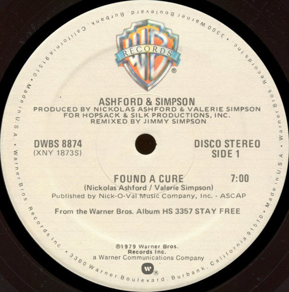Ashford & Simpson : Found A Cure (12", Mon)
