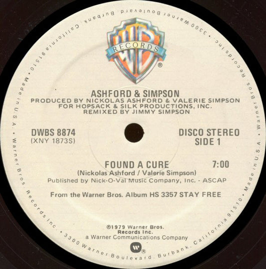 Ashford & Simpson : Found A Cure (12", Mon)