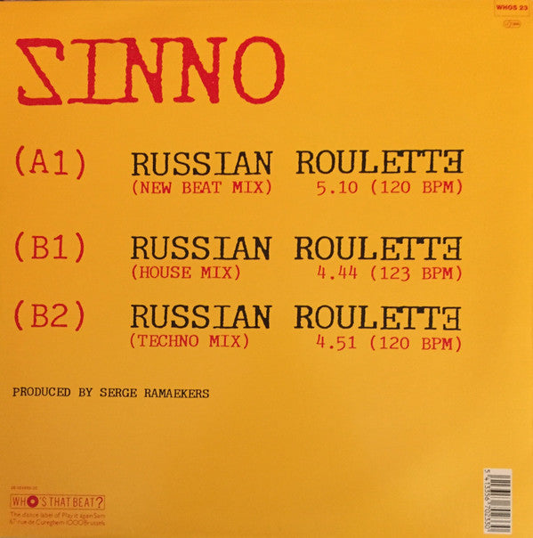 Zinno : Russian Roulette (12")