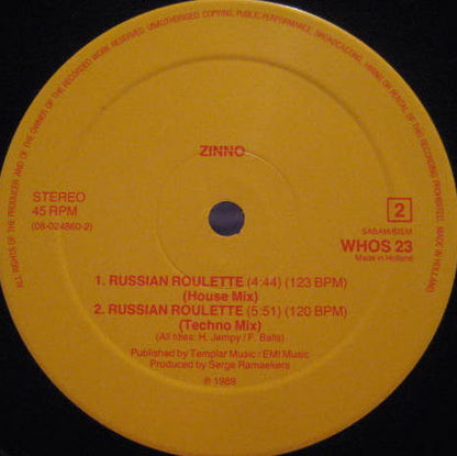 Zinno : Russian Roulette (12")