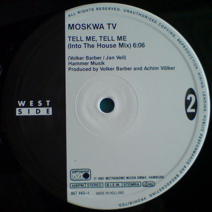 Moskwa TV : Tell Me, Tell Me (12")