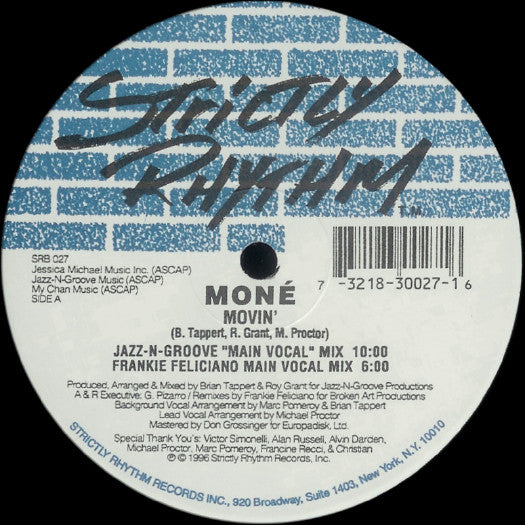 Moné : Movin' (12")