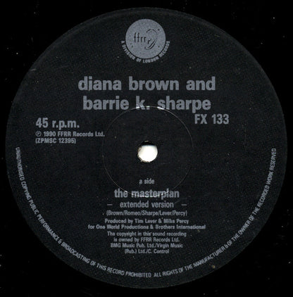 Diana Brown & Barrie K Sharpe : The Masterplan (12")